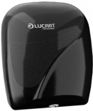 Dispenser Lucart Identity pentru hartie igienica jumbo, derulare centrala, negru